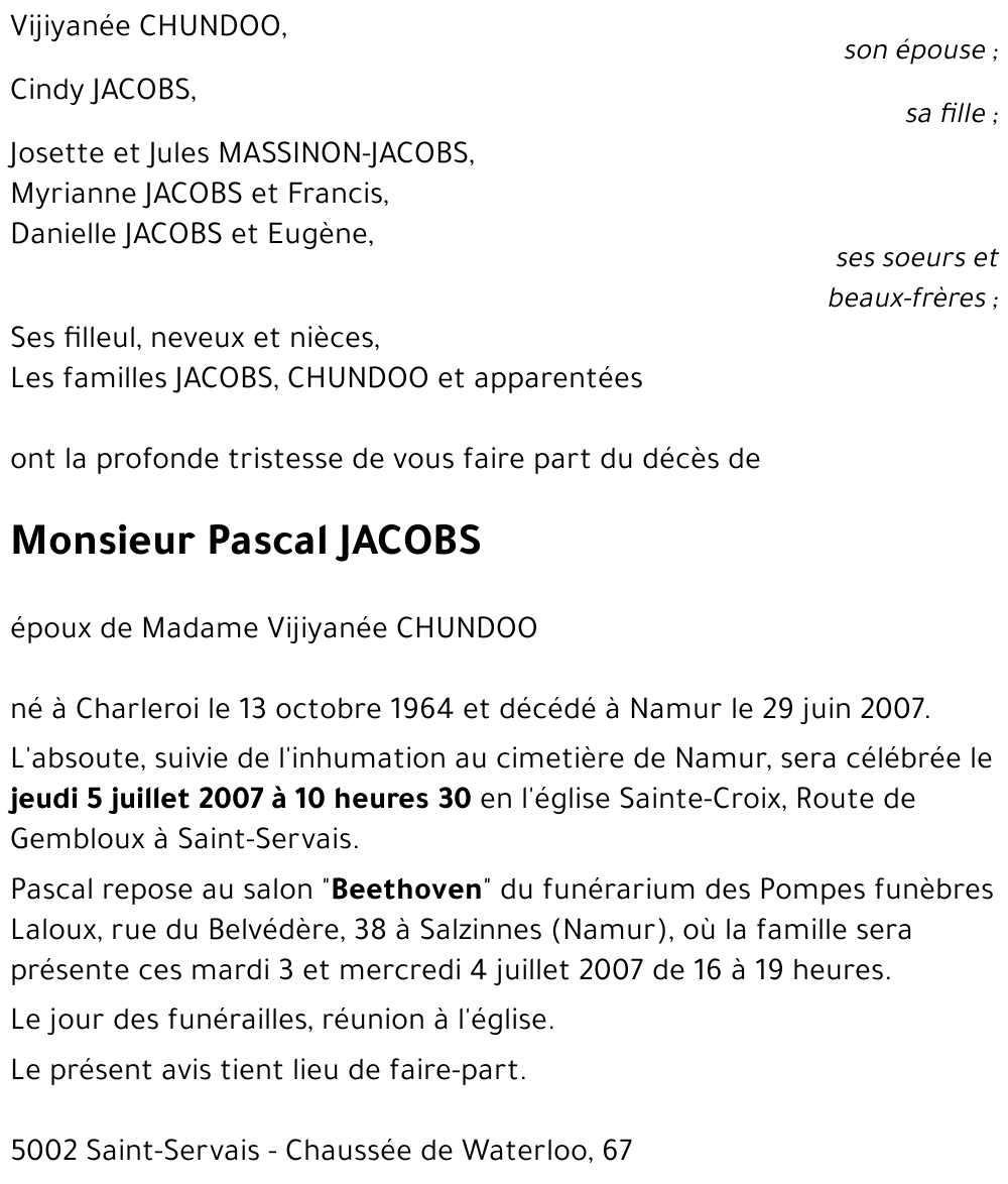 Pascal JACOBS