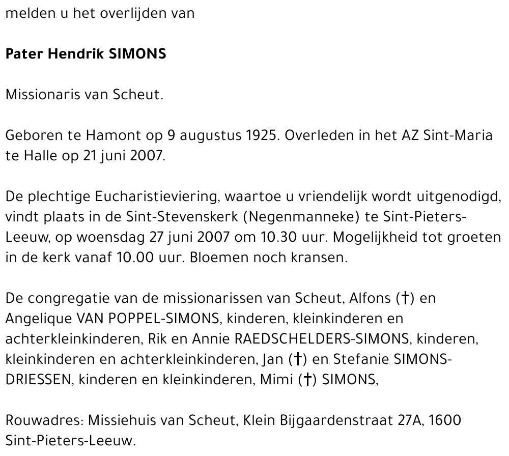 Pater Hendrik Simons