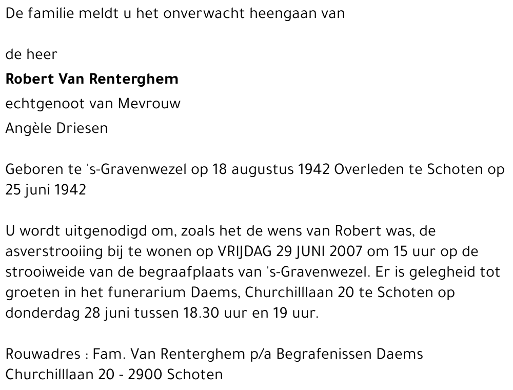 Robert Van Renterghem