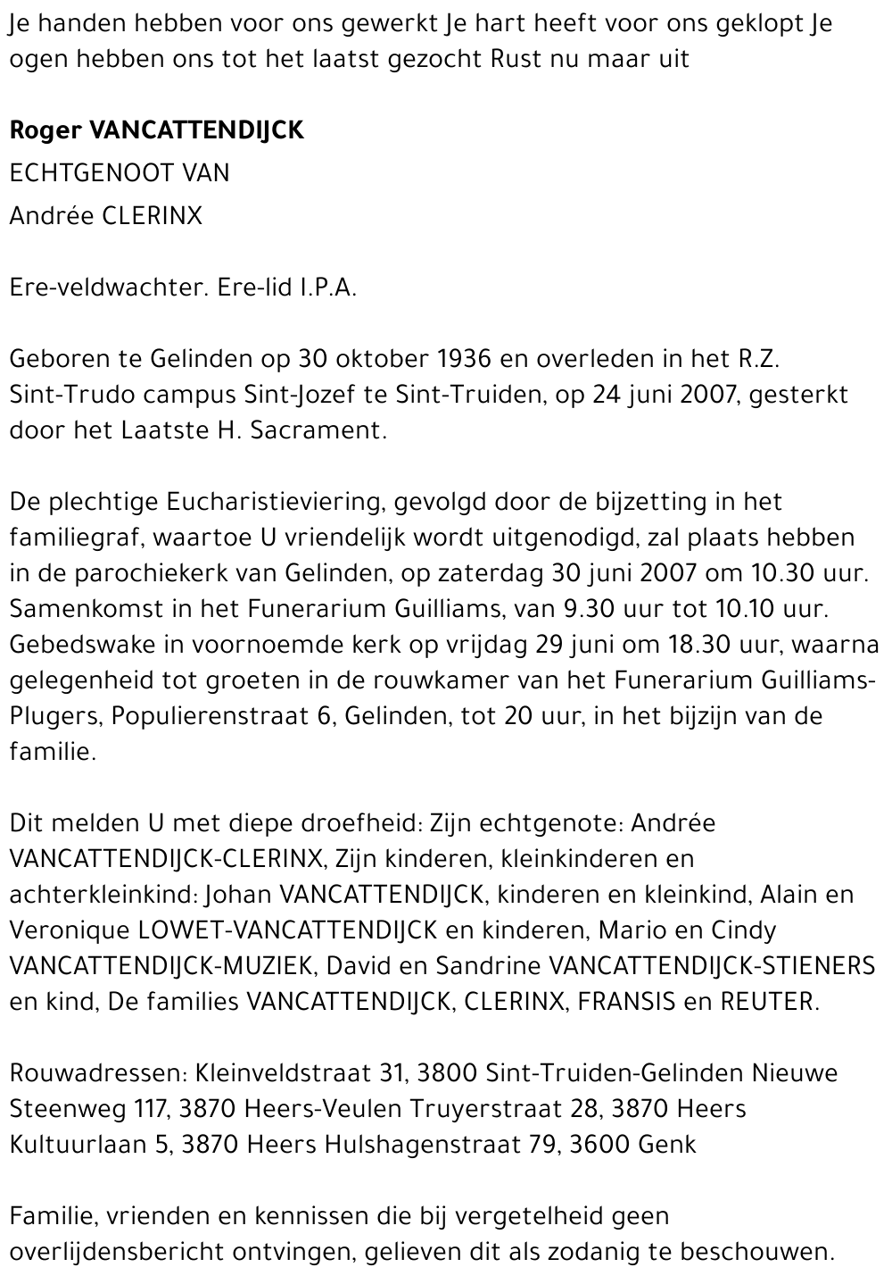 Roger Vancattendijck