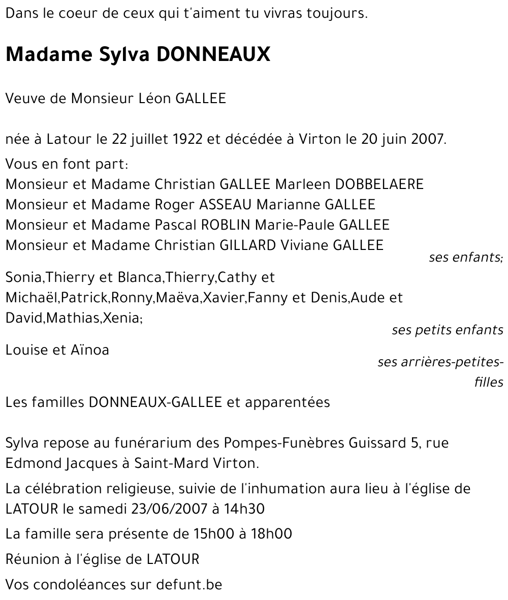 Sylva DONNEAUX