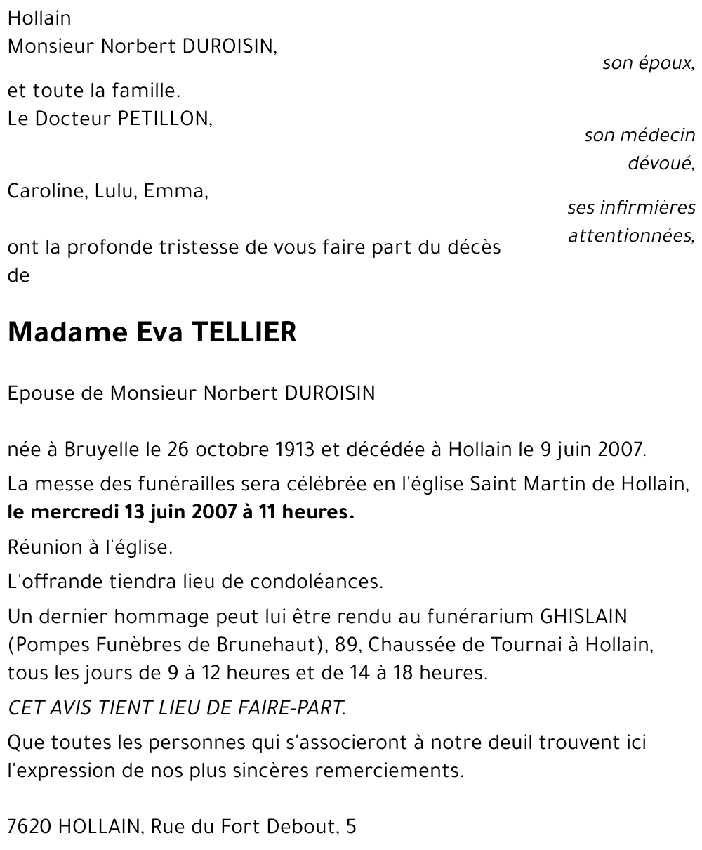 TELLIER Eva