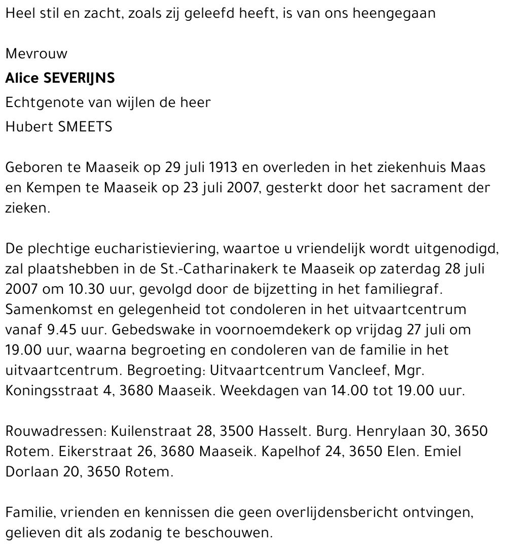 Alice Severijns