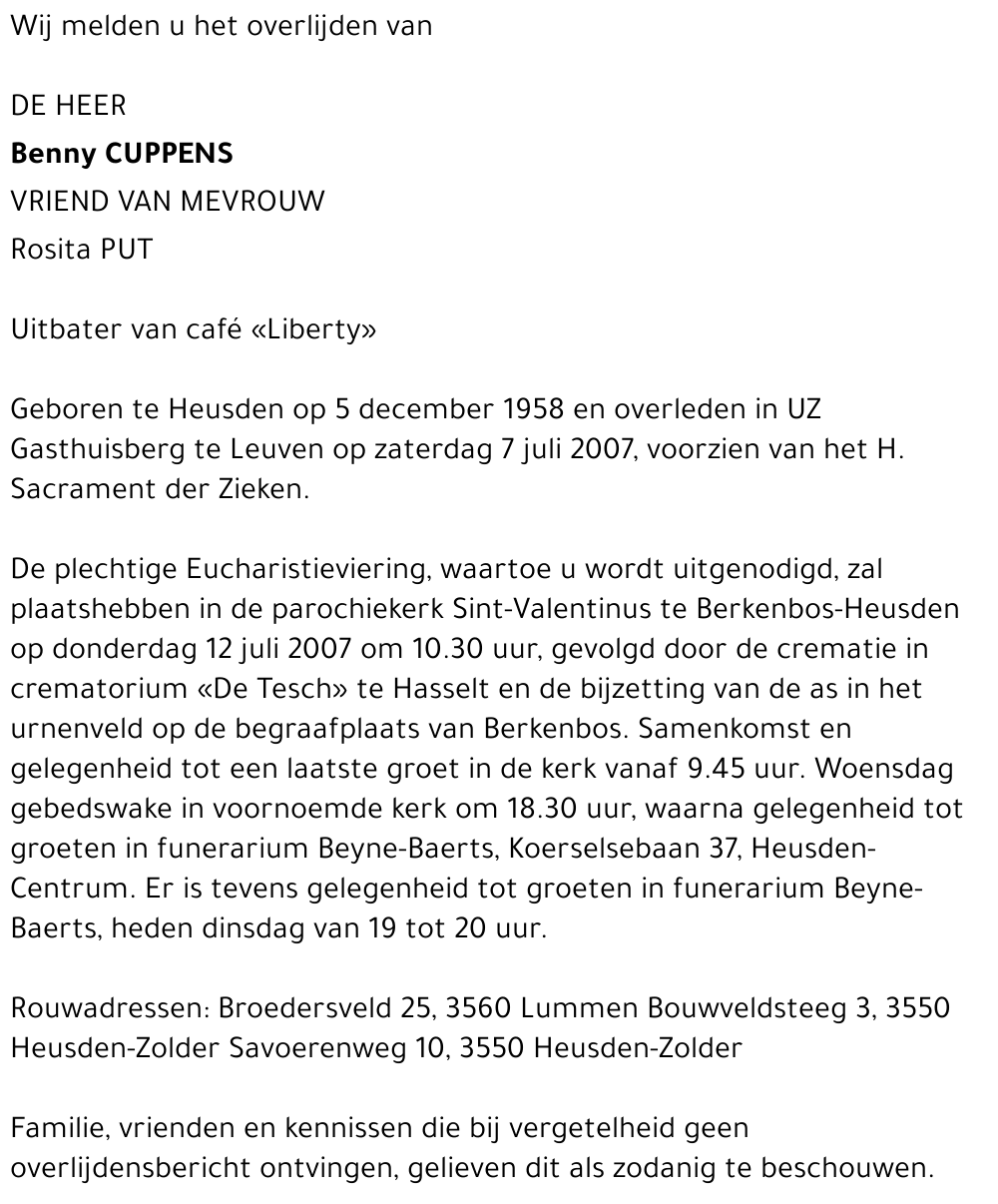 Benny Cuppens