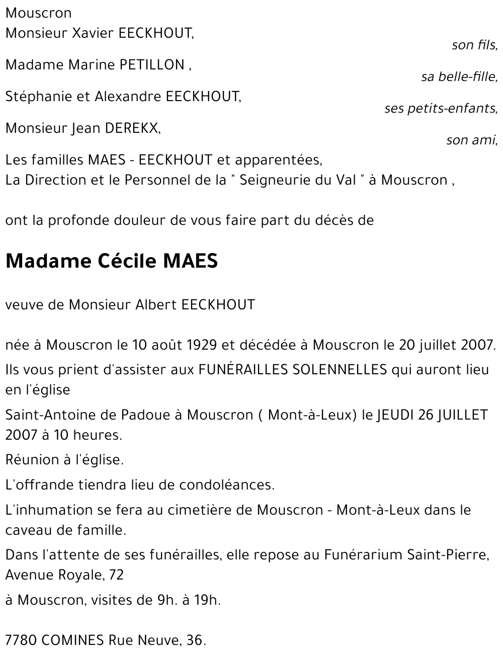 Cécile MAES