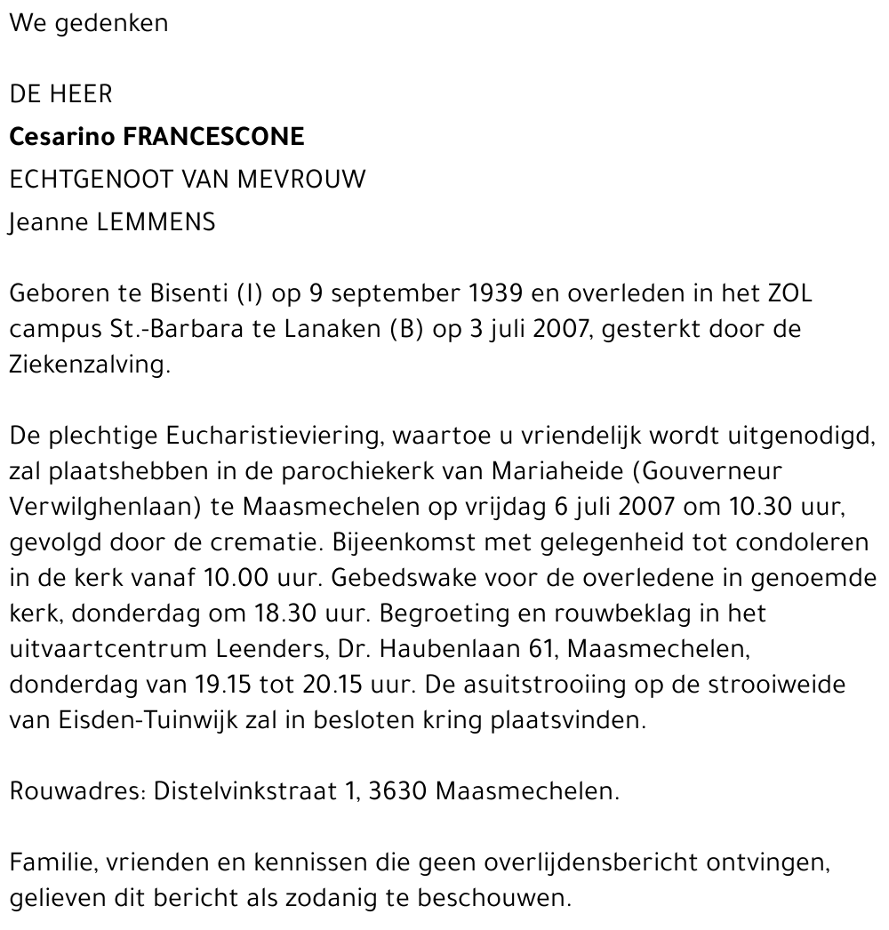 Cesarino Francescone