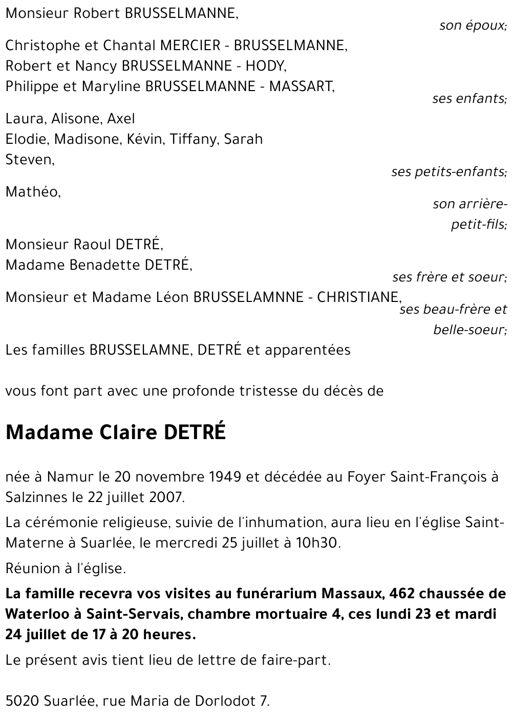 Claire DETRÉ