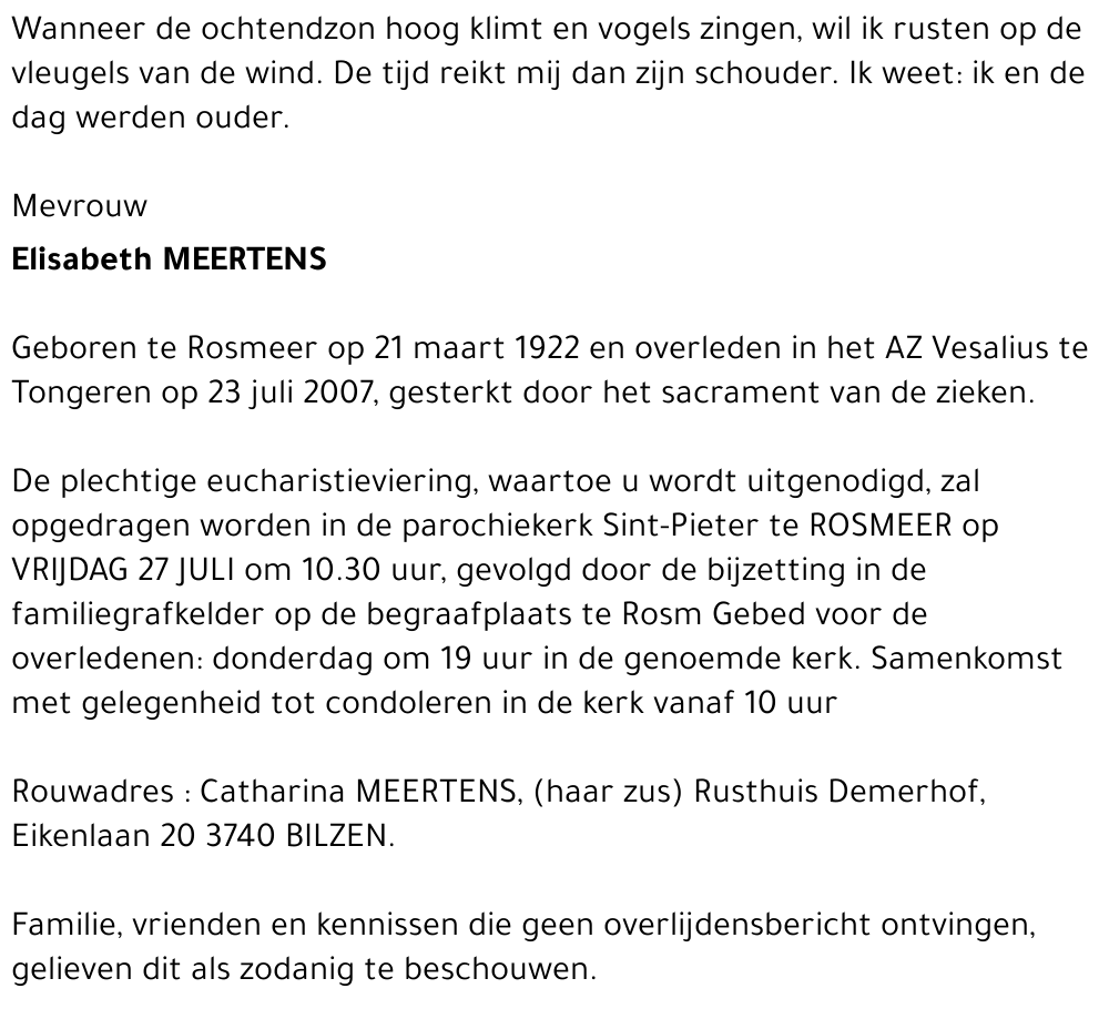 Elisabeth MEERTENS