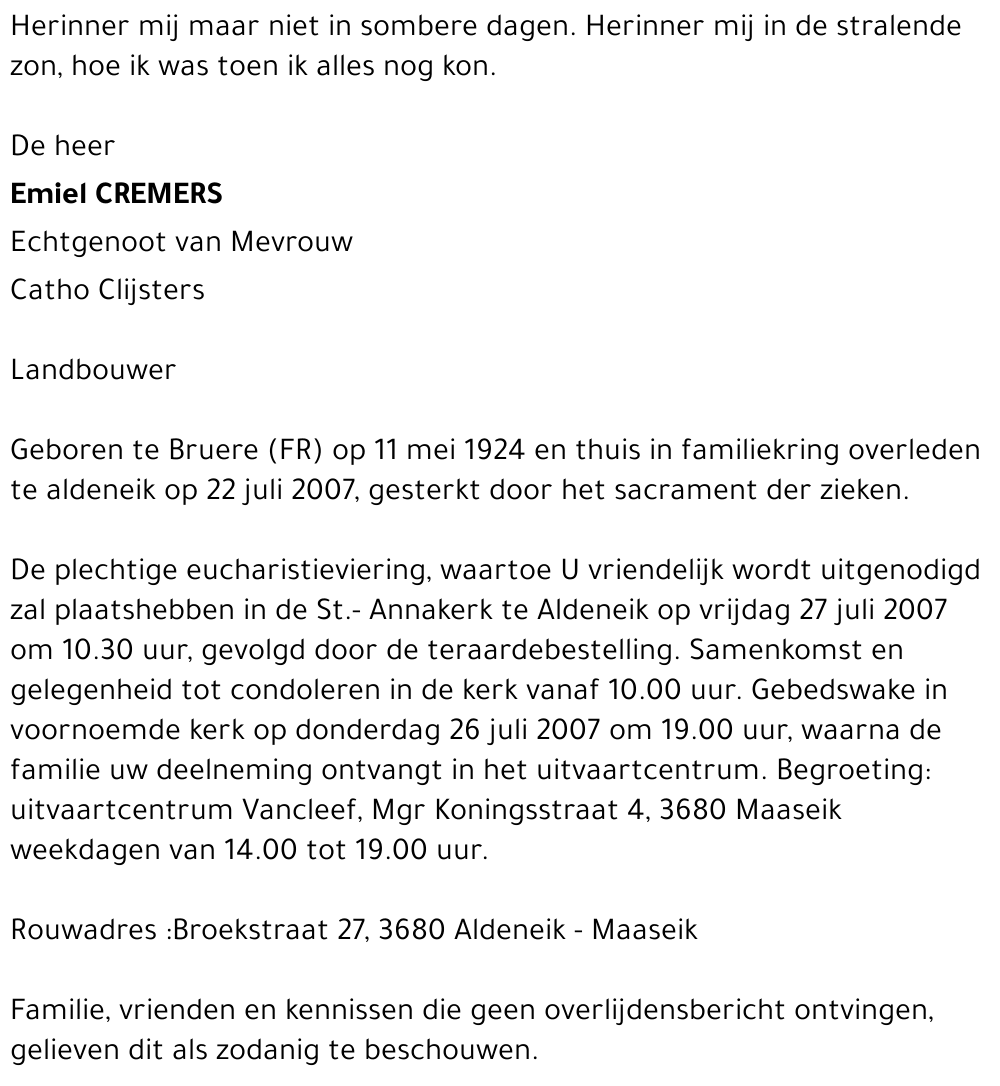 Emiel Cremers
