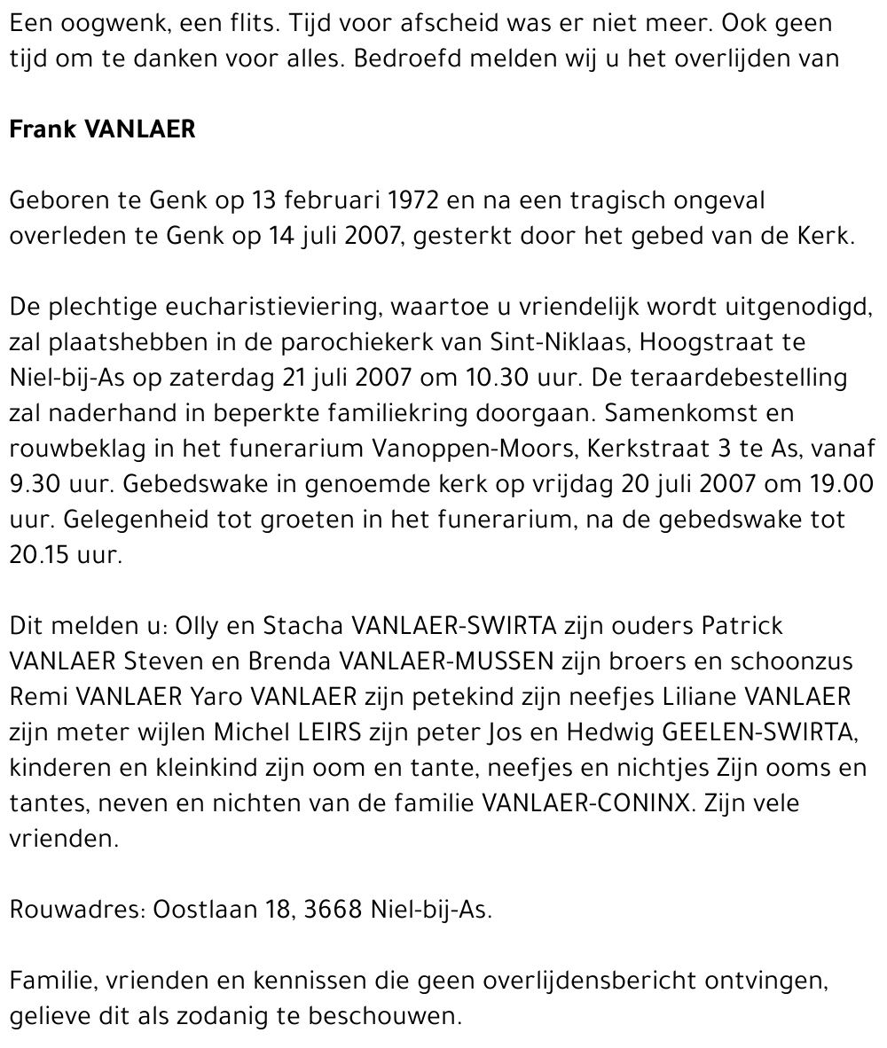 Frank Vanlaer