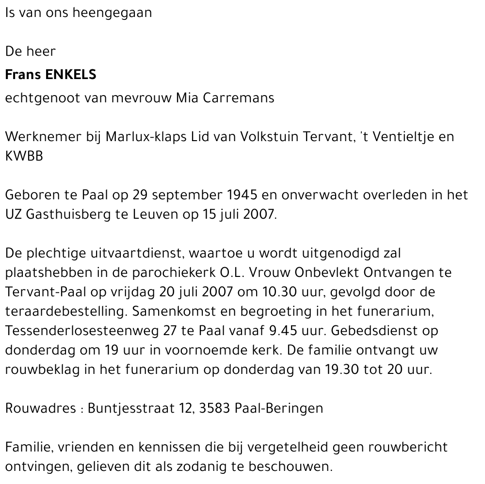 Frans Enkels