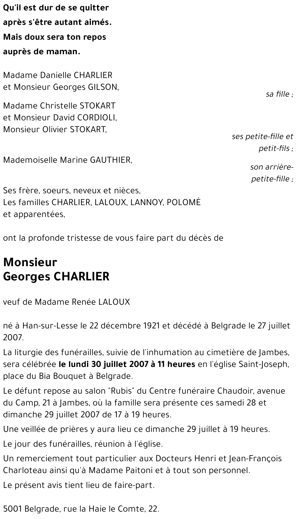 Georges CHARLIER