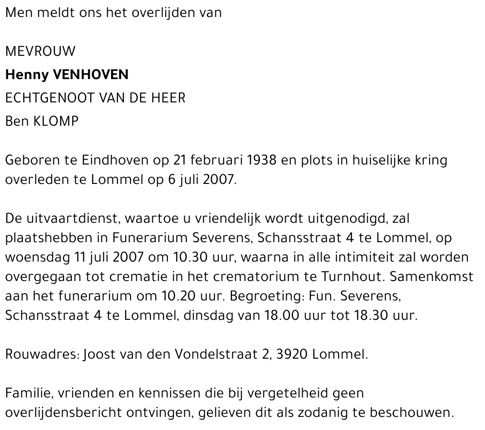 Henny Venhoven