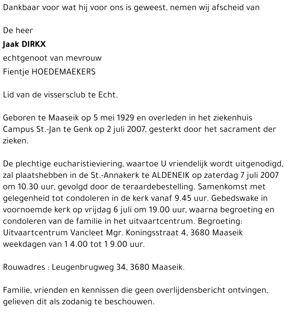 Jaak Dirkx