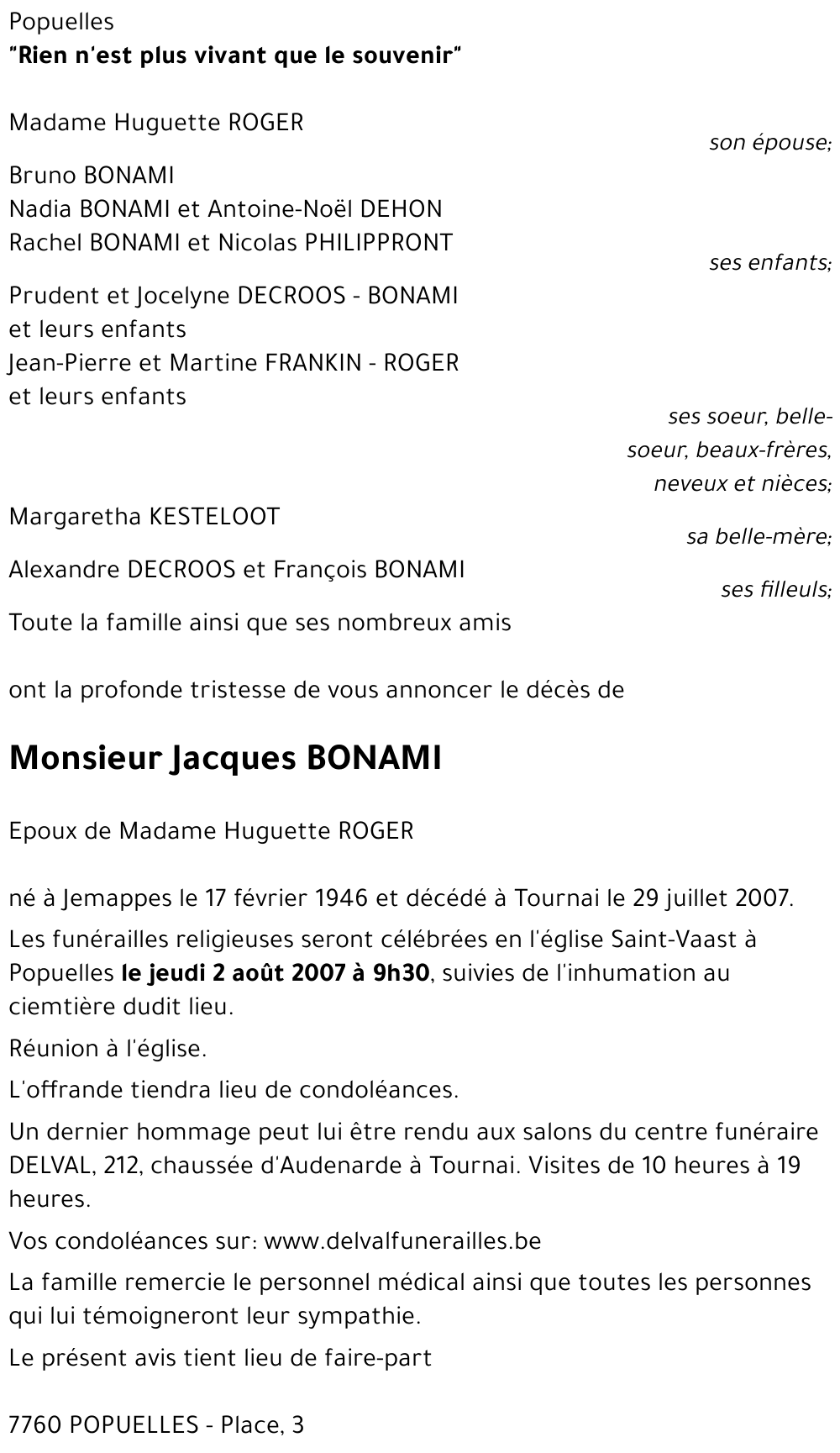 Jacques BONAMI