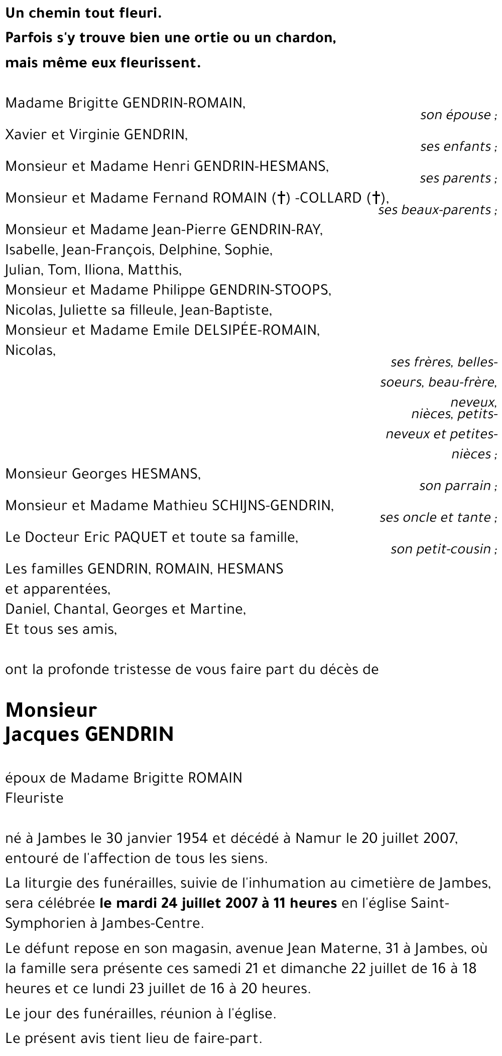 Jacques GENDRIN