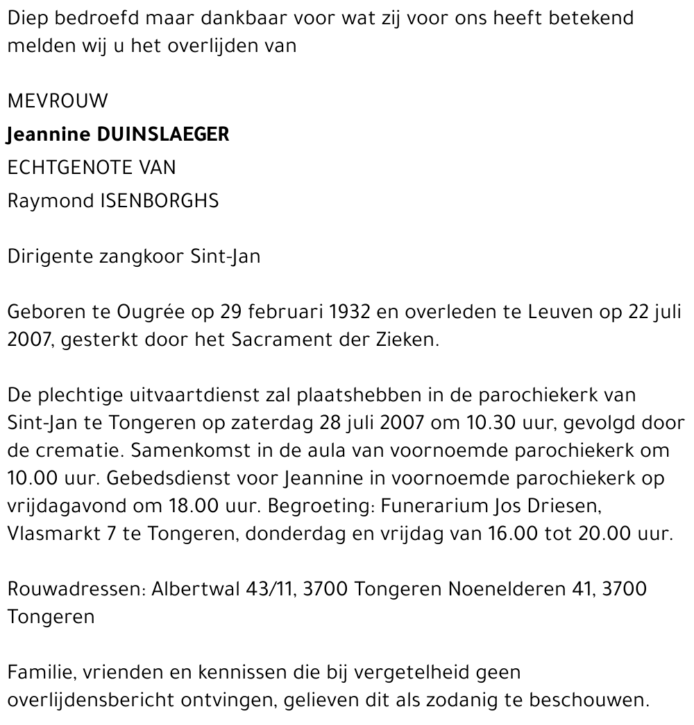 Jeannine Duinslaeger