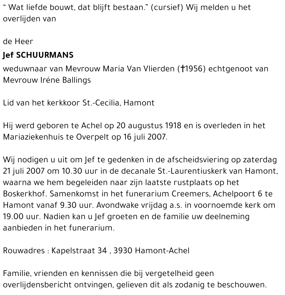 Jef Schuurmans