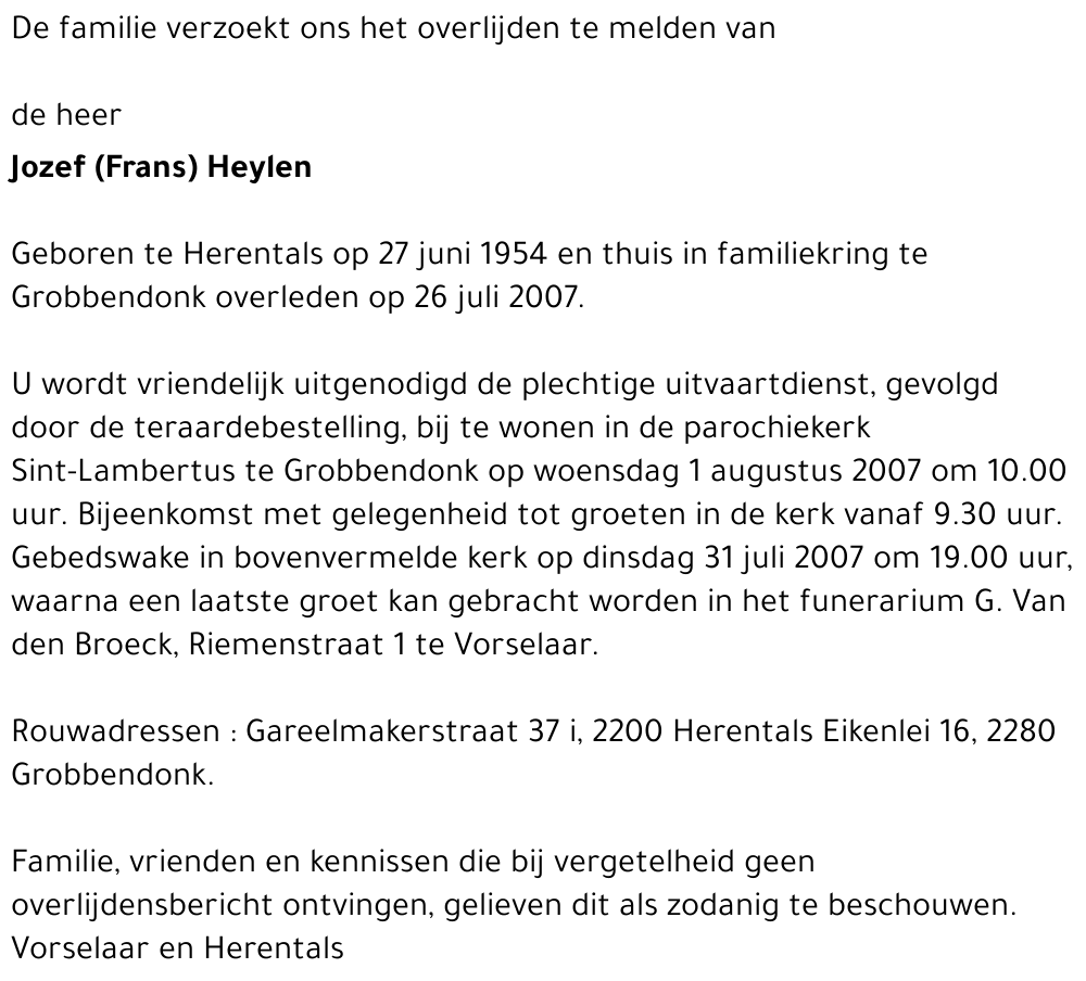 Jozef (Frans) Heylen