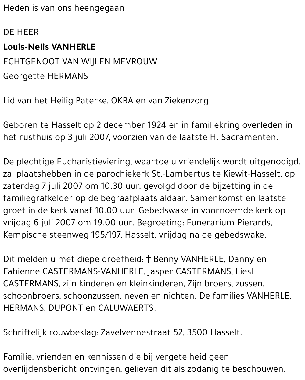 Louis-Nelis Vanherle