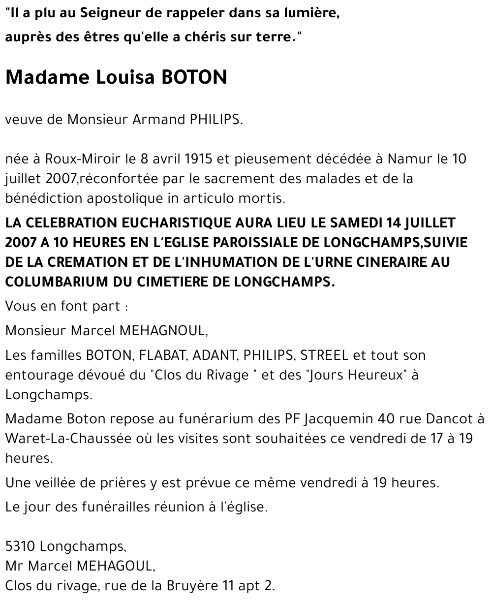 Louisa BOTON