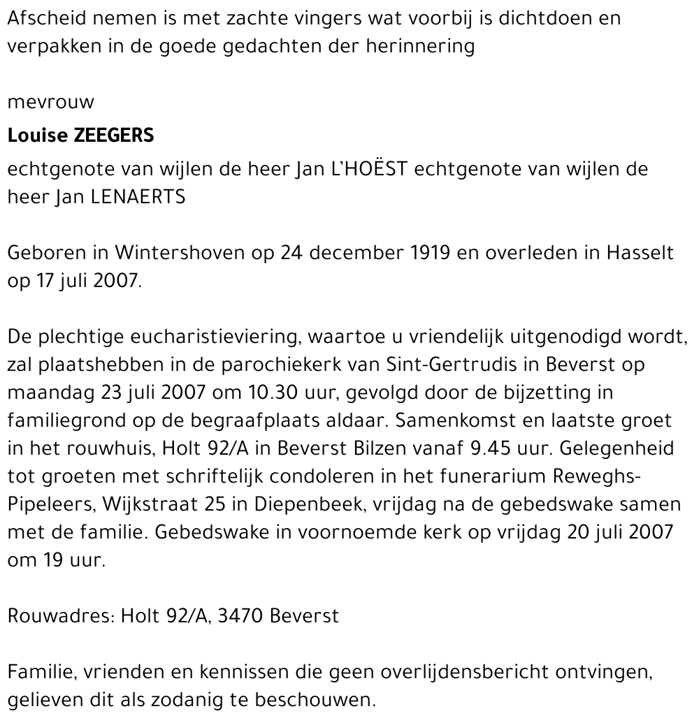 Louise Zeegers