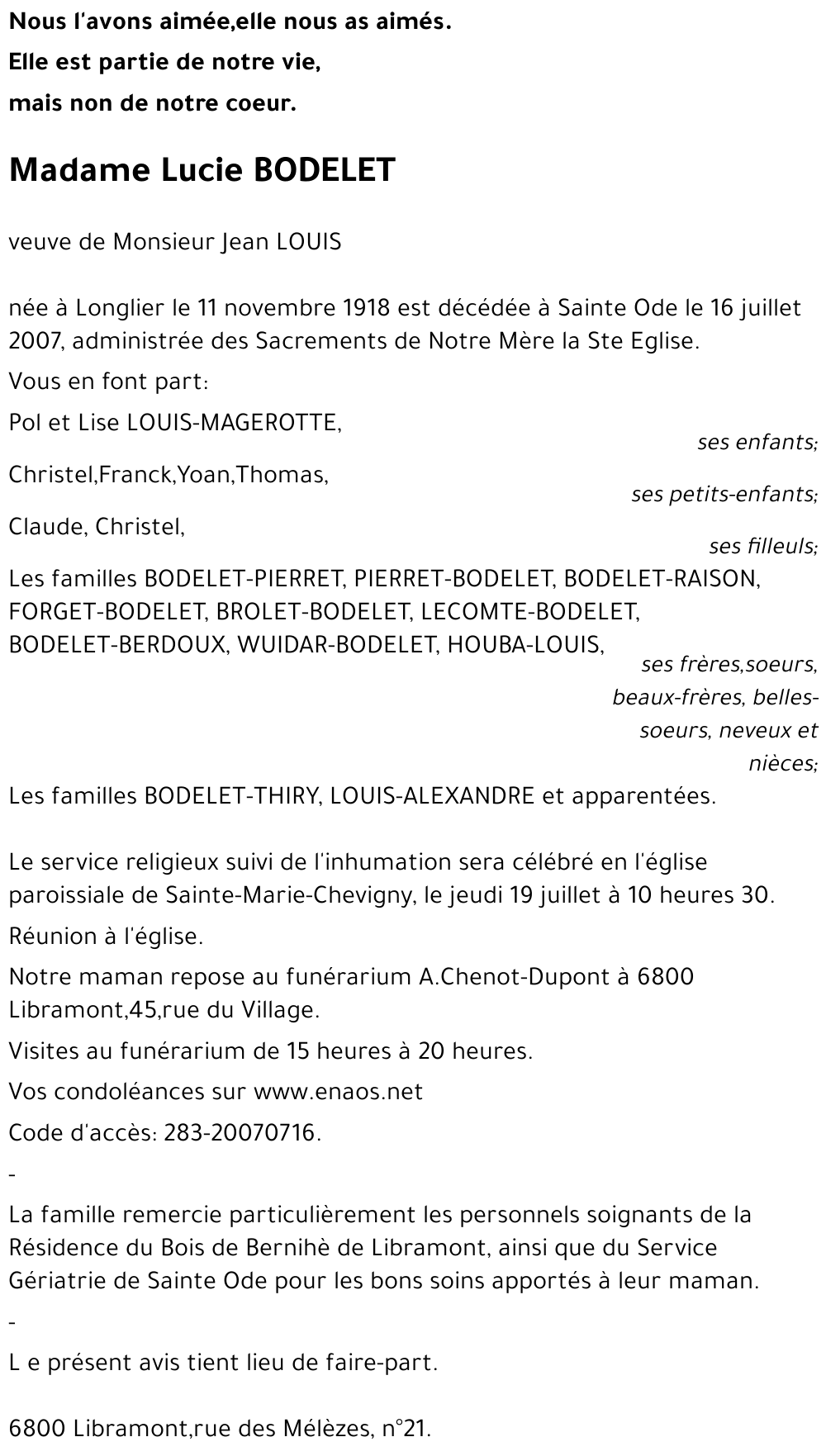 Lucie BODELET