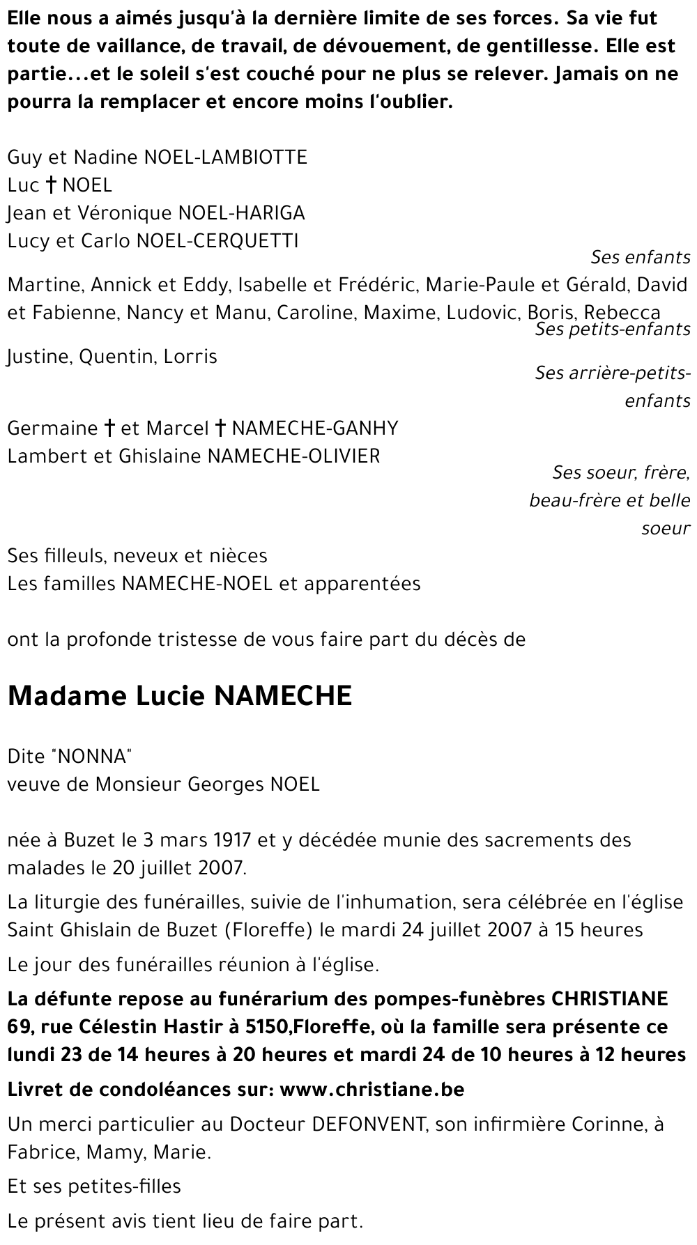 Lucie NAMECHE