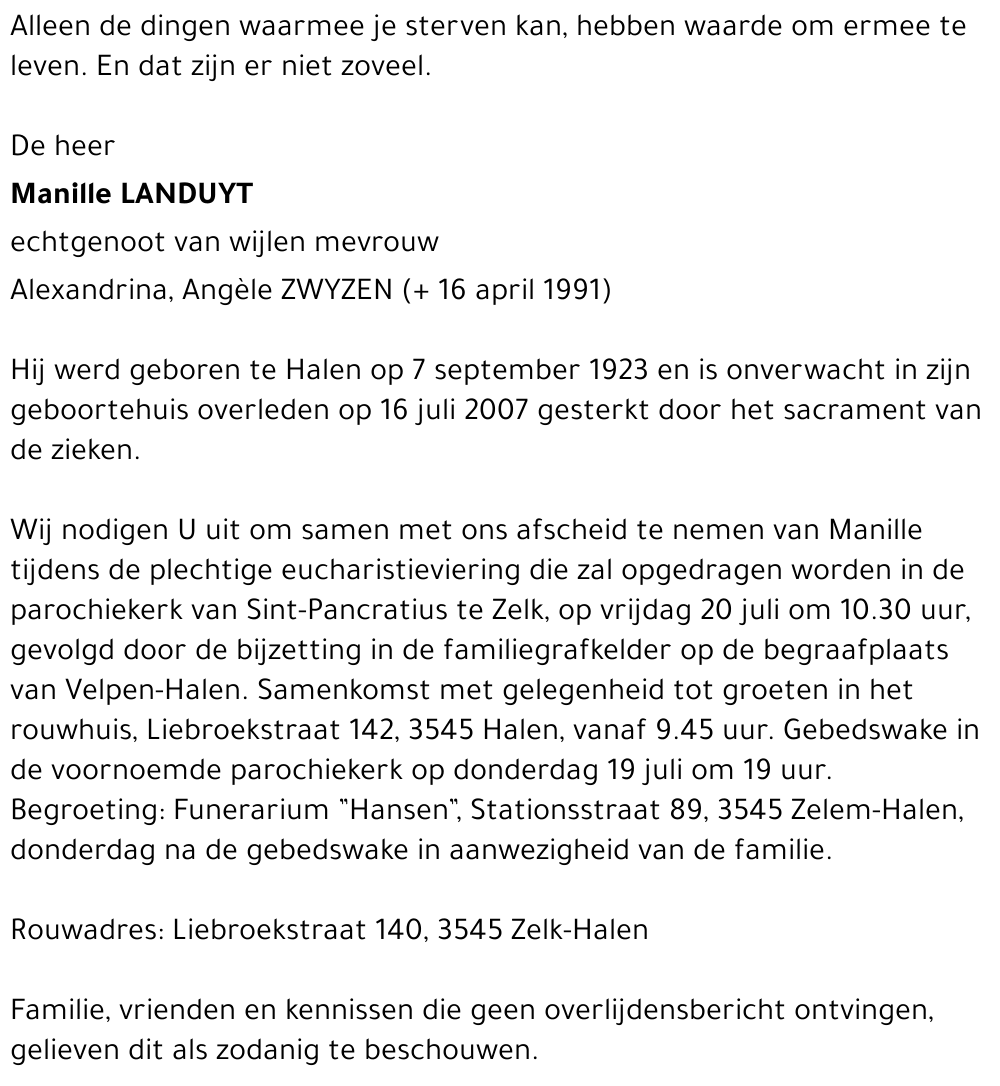 Manille LANDUYT