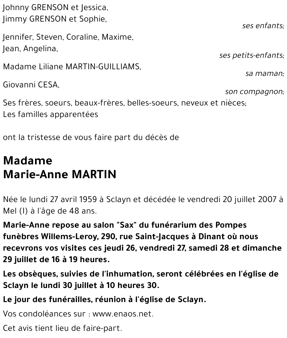 Marie-Anne MARTIN
