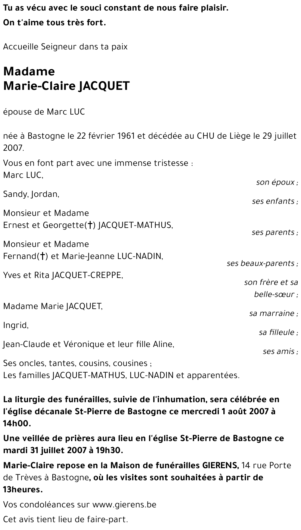 Marie-Claire JACQUET