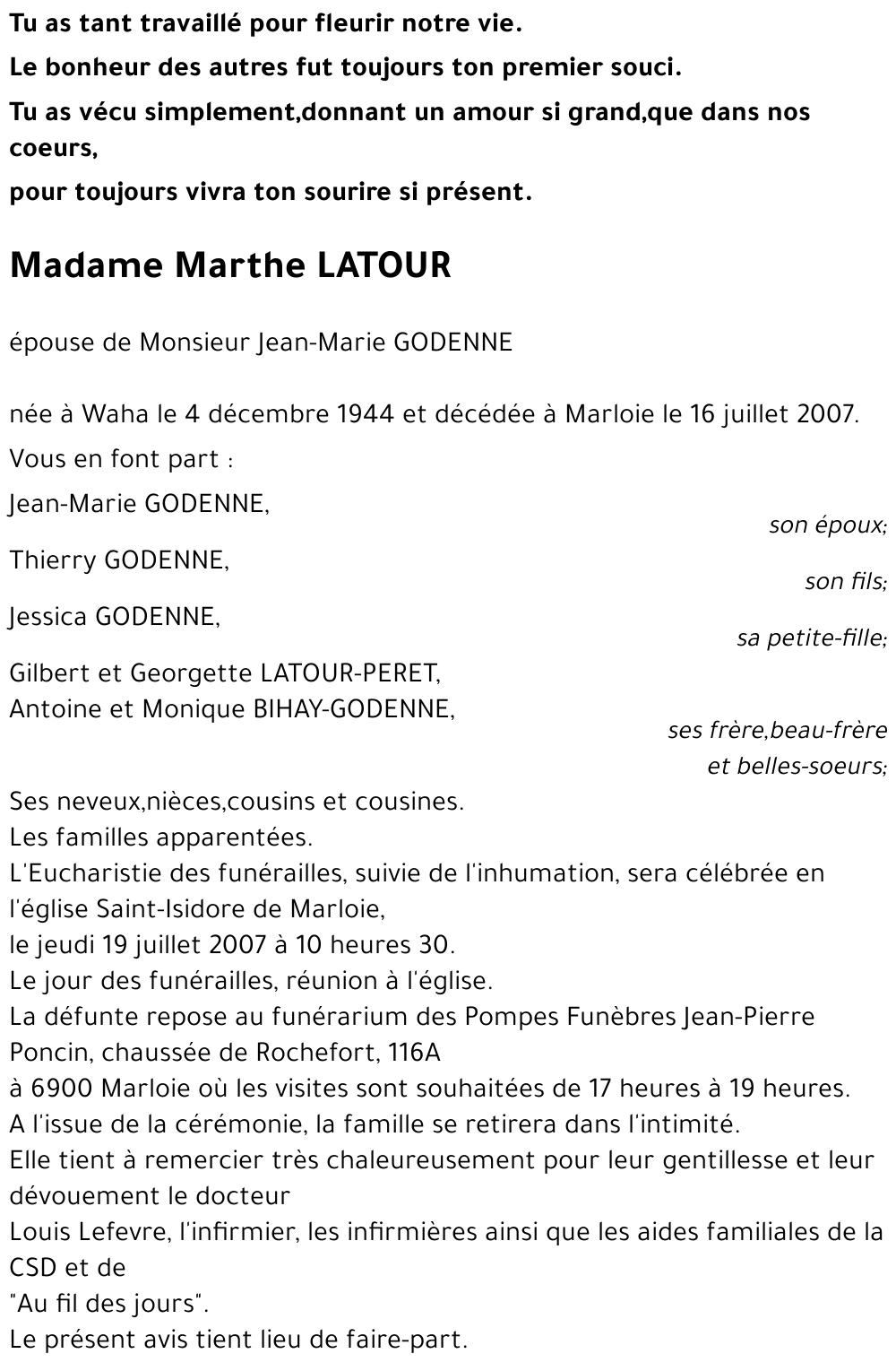 Marthe LATOUR