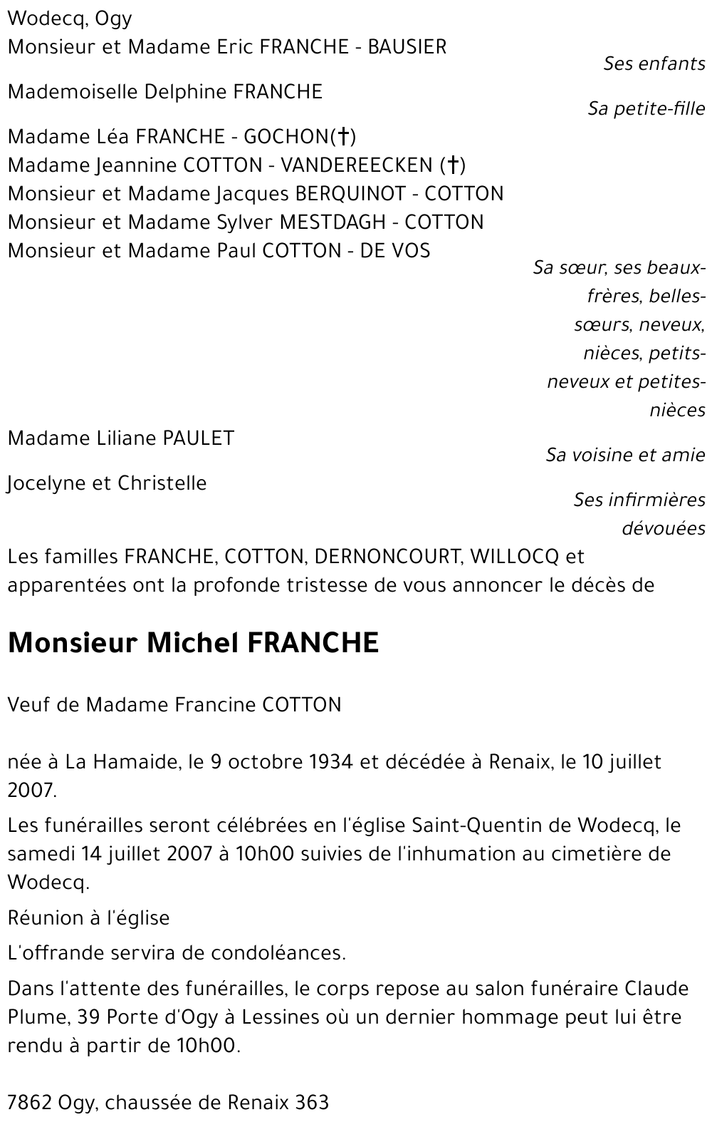 Michel FRANCHE