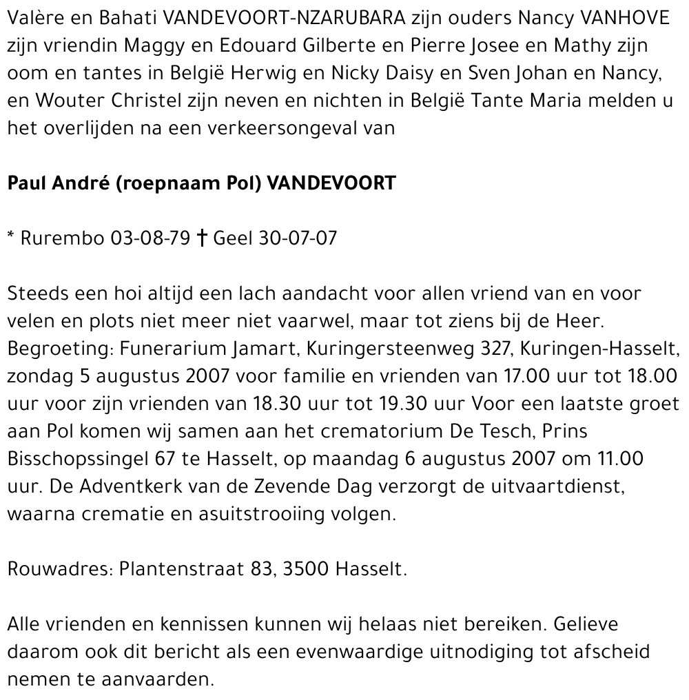 Paul André (Pol) Vandevoort