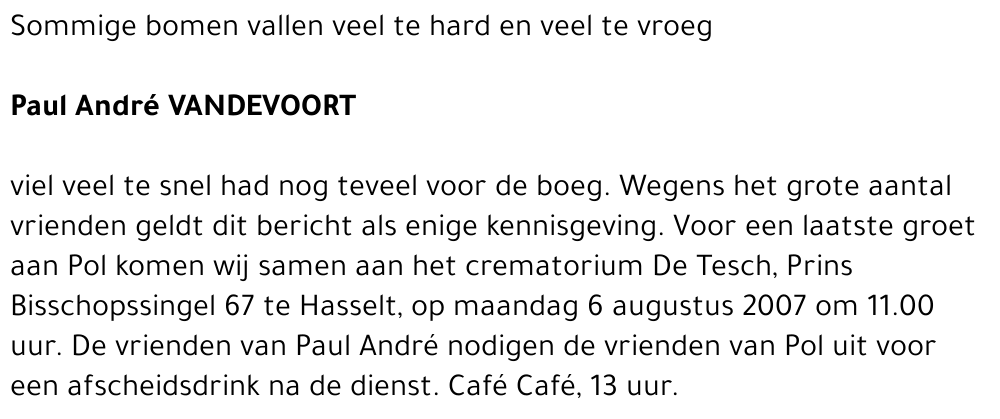 Paul André (Pol) Vandevoort