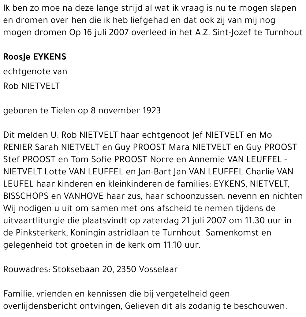 Roosje EYKENS