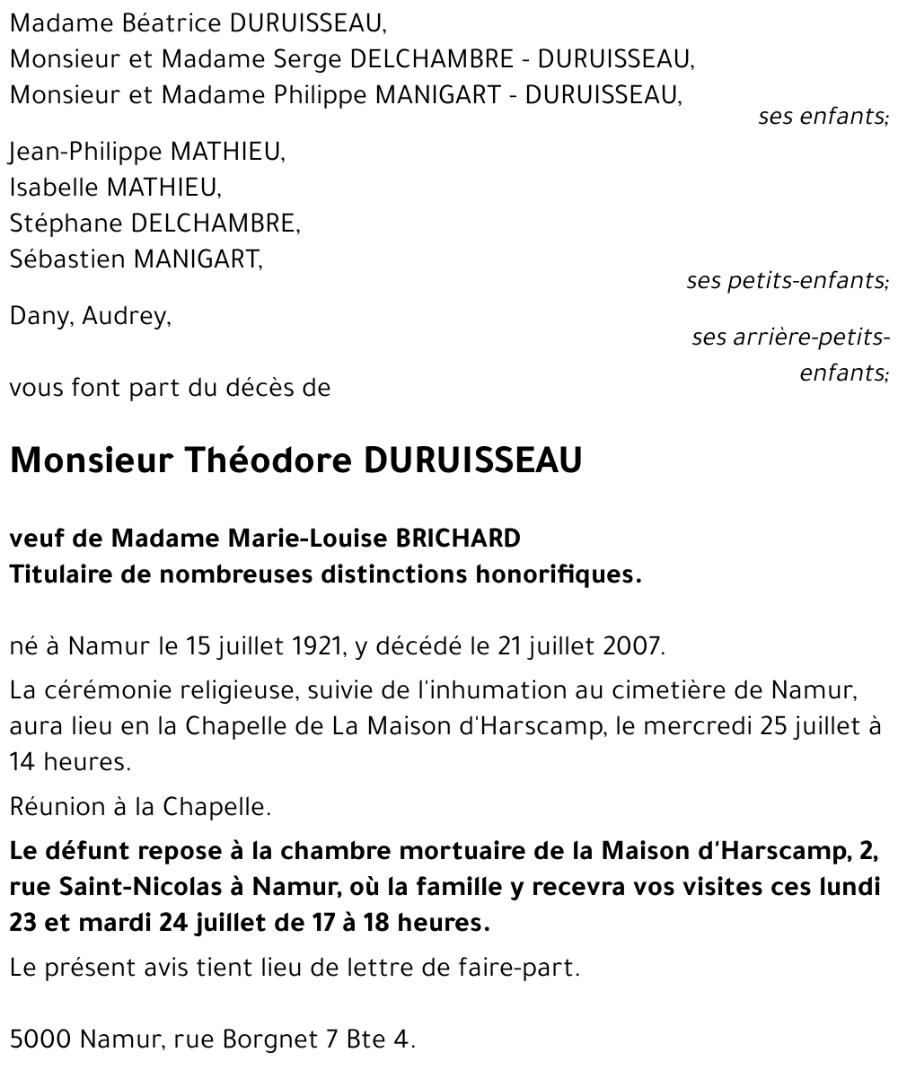 Théodore DURUISSEAU