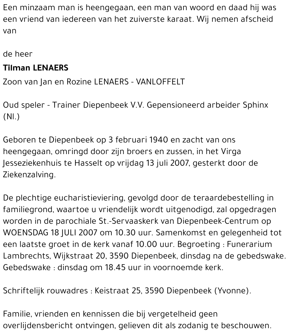 Tilman LENAERS