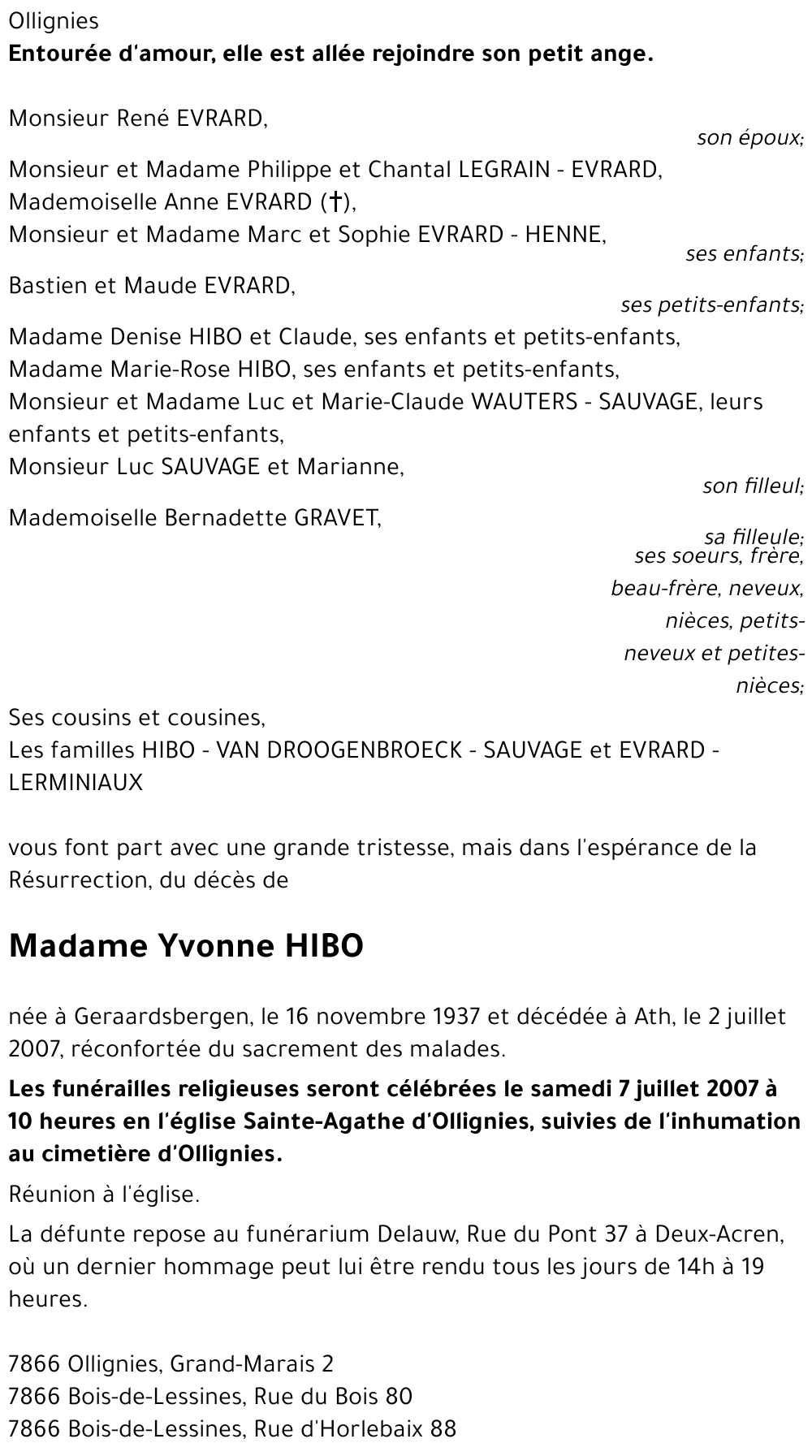 Yvonne HIBO
