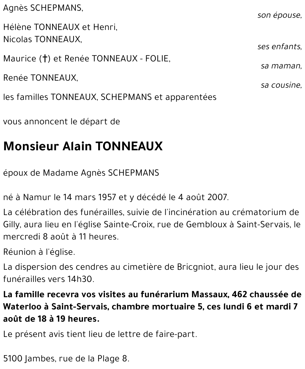 Alain TONNEAUX
