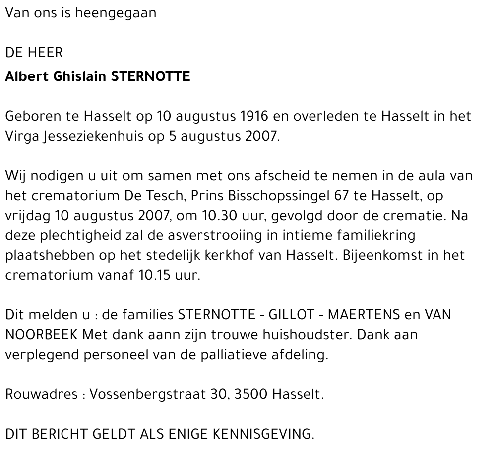 Albert Ghislain Sternotte