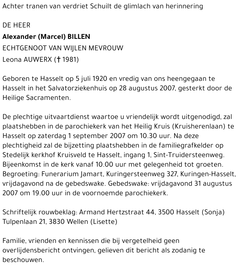 Alexander (Marcel) Billen