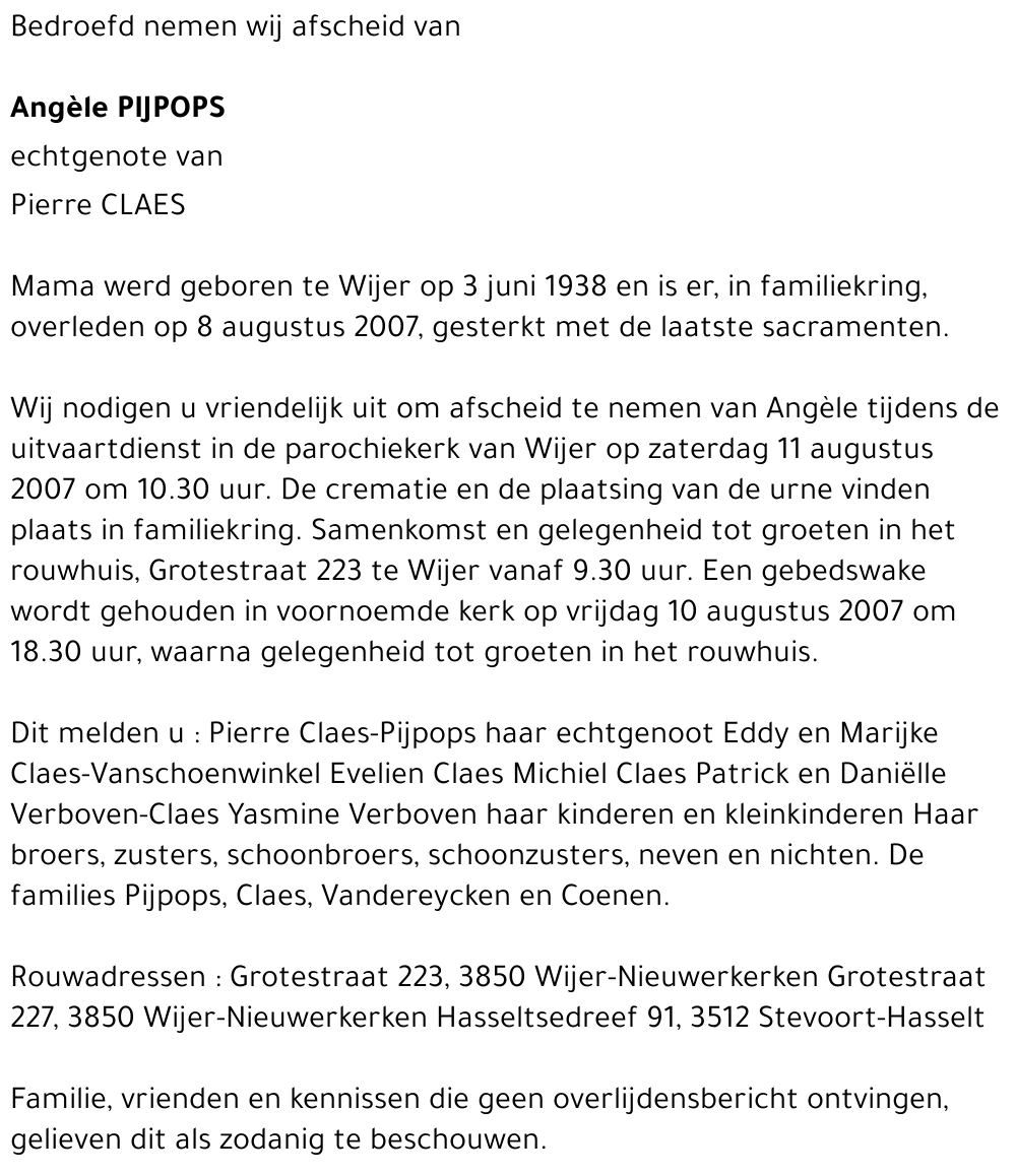 Angèle PIJPOPS