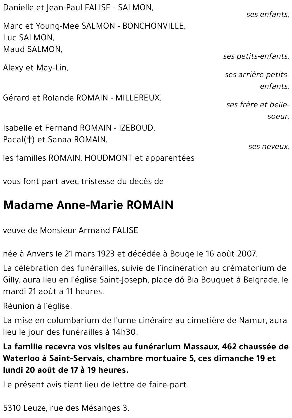 Anne-Marie ROMAIN