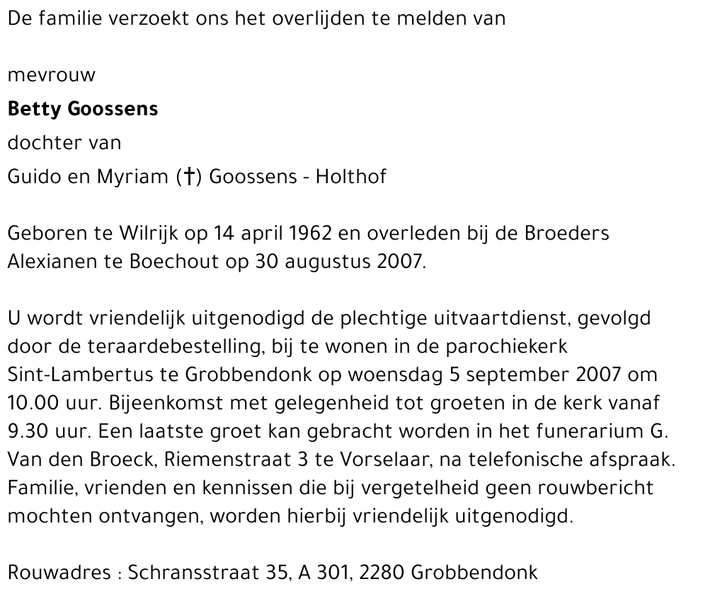 Betty Goossens