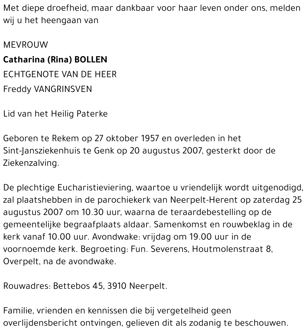 Catharina (Rina) Bollen