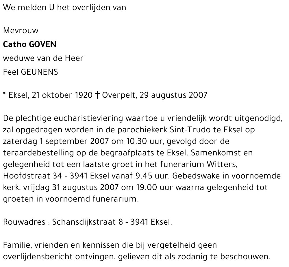 Catho Goven