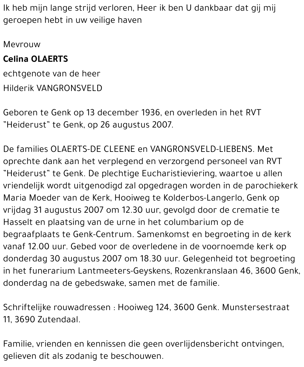 Celina OLAERTS