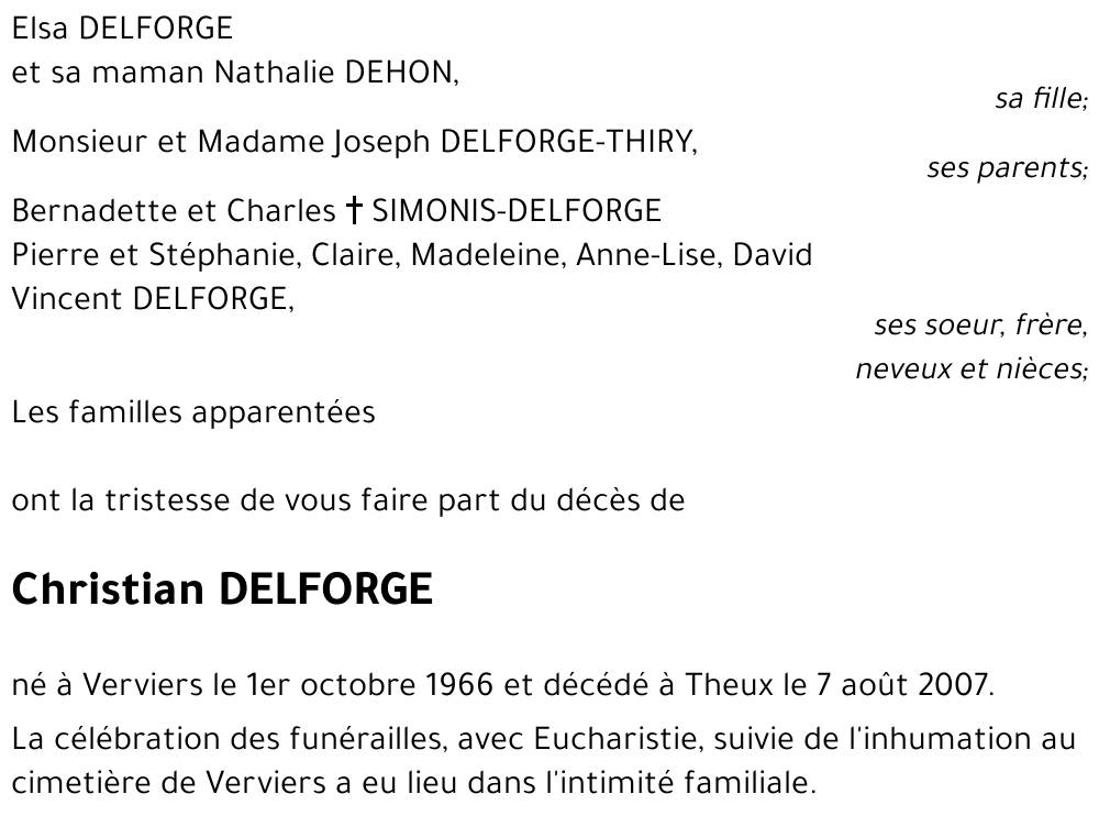 Christian DELFORGE