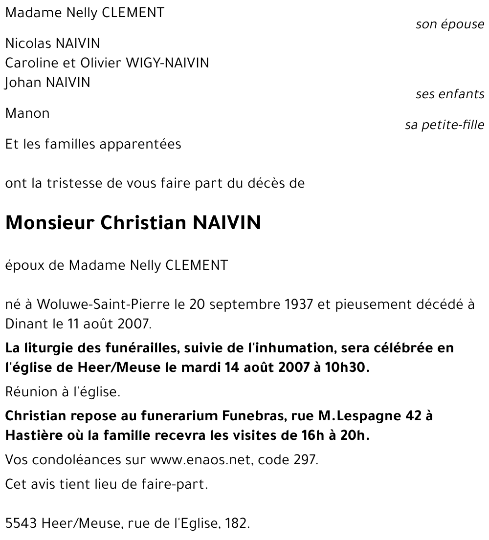 Christian NAIVIN